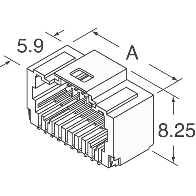 5015712007 Molex  Embases à broches mâles